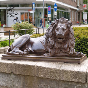 Escultura de <span class=keywords><strong>León</strong></span> de Bronce Fundido de Tamaño Real para Decoración de Parques al Aire Libre BLVE - Product Image 2
