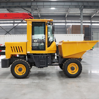 1-5T Front Tipping Bucket 4X4 Electric Front Loading Wheel Loader Mini Dumper 2 Ton Small Dumper dengan Front Loader