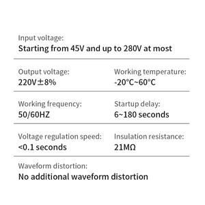 Đầu vào 45V-280V siêu thấp Điện áp ổn định TMP-5KVA 10KVA 15kVA 20kva treo tường nhà tự động điều chỉnh điện áp 220V - Product Image 4