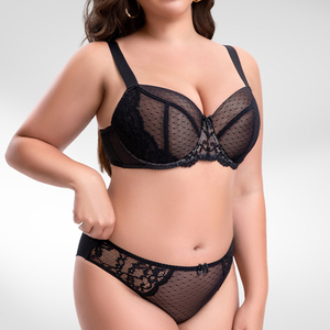 Soutien-gorge Grande Taille en Gros 34-42 H I <span class=keywords><strong>J</strong></span> Ensemble Soutien-gorge en Dentelle pour Femme avec Armatures Push-up Rembourré pour Poitrine Généreuse Lingerie Sexy - Product Image 2