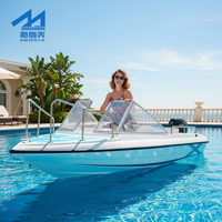 Bateau à moteur léger en fibre de verre M-002, 8 places, pour la pêche et le surf, vente directe d'usine