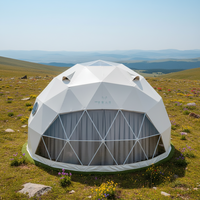 Dôme de glamping de luxe de 6 m, tente en tissu PVC de 750 g, résistant à l'eau, pour hôtel