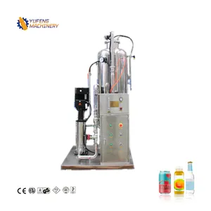 Small Scale Single Tank Automatic Carbonated Soft Drink Mixer CO2 Mixing Machine