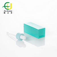 Échantillons Gratuits EU-Beauty 18/410 Col Vert Clair Bouchon Compte-gouttes Cosmétique en Aluminium Lisse Blanc avec Pipette