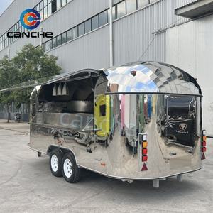 Camion de nourriture mobile personnalisé | Remorque alimentaire galvanisée à vendre | Magasin mobile côté rue pour les affaires personnelles - Product Image 5