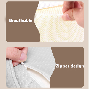 Oreiller cervical pour cou et épaule Contour oreiller en mousse à mémoire de forme ergonomique soutien du cou ventre dormeurs avec taie d'oreiller - Product Image 4
