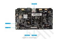 Placa Base Industrial Android de 1.8 GHz con Cuatro Núcleos y CPU Rockchip RK3566 para Pantalla Multidisplay, Simulación de Trabajo
