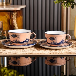 Tazas y Platillos de Cerámica Italiana al por Mayor en Varios Tamaños, Vajilla de Lujo para Banquetes Familiares - Product Image 5