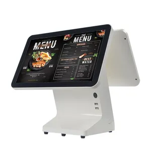 Nouveau 15.6 pouces Pos écran tactile pos machine système restaurant facturation android pos système espèces avec logiciel