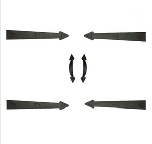 Kit de Herrajes para <span class=keywords><strong>Puerta</strong></span> de Garaje, Moderno, Magnético, Creativo, Decorativo, de Acero Duradero, con Recubrimiento de Polvo Negro, al por Mayor y a Bajo Precio - Product Image 3