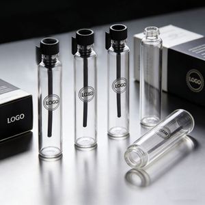 Custom Low MOQ 2ml Amber Glass Dropper <b>Bottles</b> Clear Mini <b>Sample</b> Vials with Wand for <b>Perfume</b> and Aromatherapy - Product Image 3