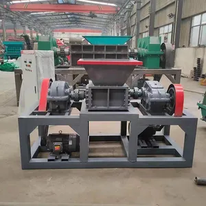 rubber tyre tire plastic waste shredder machine for recycling