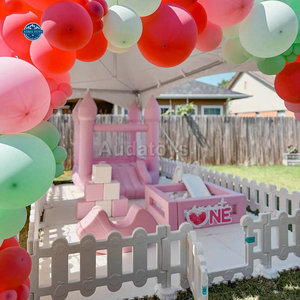Area Giochi Morbida Rosa per Interni, Attrezzatura per Feste per Bambini, Set di Giochi Morbidi Pastello per Neonati - Product Image 2