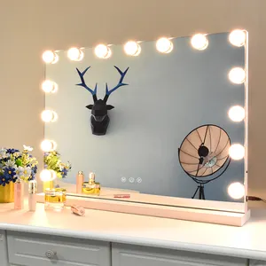 T Make up set sale one Modern Vanity Mirror Dressing Table Table Wood Drawer Dresser vanity mirror set with lights Mirror