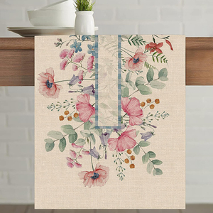 Manteles individuales cuadrados con estampado personalizado de algodón Premium, mantel de ganchillo para bodas, personalice su experiencia gastronómica - Product Image 6