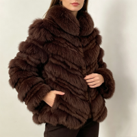 Manteau en fourrure de renard véritable réversible pour femme, très vendu au Brésil, veste en fourrure de lapin véritable double face, veste en fourrure moelleuse et chaude pour l'hiver