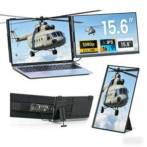 15.6인치 눈에 편한 FHD LCD 디스플레이 타입-C USB 듀얼 노트북 스크린 확장기 IPS 패널 타입 C 휴대용 모니터 - Product Image 1