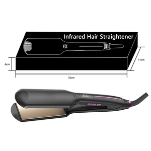 Plancha <span class=keywords><strong>de</strong></span> pelo infrarroja profesional con pantalla <span class=keywords><strong>de</strong></span> temperatura, nuevo producto, herramienta <span class=keywords><strong>de</strong></span> estilismo <span class=keywords><strong>de</strong></span> <span class=keywords><strong>hierro</strong></span> plano, fuente eléctrica - Product Image 2