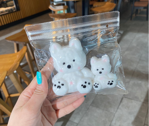 Juguete Antiestrés de Peluche de Patata West Highland Butter Bear 1+1, Juguete Creativo de Compresión de Rebote Lento - Product Image 3