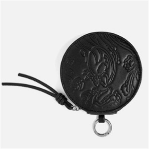KPOP Idols JK V SUGA JIN ARIRANG Embossed Round Coin Purse PU Leather Zipper Pouch with Tassel Portable <strong>Small</strong> Wallet Fans <strong>Gift</strong> - Product Image 2