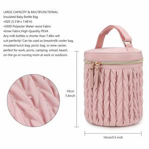Sac isotherme multifonctionnel de luxe léger et portable pour lait chaud et petits repas, pouvant être accroché à une poussette, pour le rangement des biberons - Product Image 3