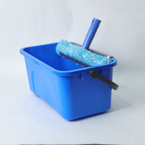 Seau bleu moderne <span class=keywords><strong>de</strong></span> 11 L avec couvercle, ensemble <span class=keywords><strong>de</strong></span> seaux <span class=keywords><strong>de</strong></span> nettoyage pour le nettoyage commercial et professionnel des fenêtres - Product Image 1