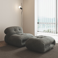 Nouveau Fauteuil de Salon Minimaliste Hippo, Design Nordique Créatif, en Acier Rétro, Fauteuil Paresseux à Dents, Chaise Longue Individuelle, Mobilier de Maison