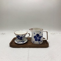 Pot à café V60 créatif INS, motif floral, en porcelaine, style moderne et simple, 401-500ml, vente chaude transfrontalière