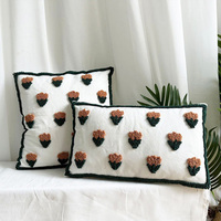 Boho marocain nordique touffeté taie d'oreiller bohème géométrique tufté housse de coussin maison canapé déco tissé à la main taies d'oreiller