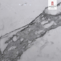 Carreaux de dalle de marbre en porcelaine blanche frittée de grand format de 3200x1600mm pour escaliers