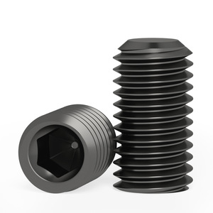Juego de tornillos de cabeza hexagonal interna Jin Chao M3 M4 M5 M6 M8 M10 M12 Grado 12.9 Métricos DIN913 de acero al carbono ennegrecido - Product Image 1