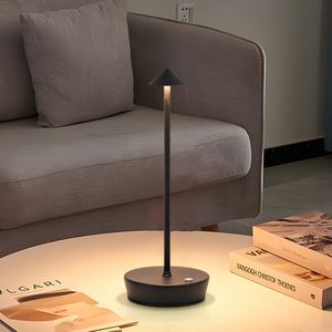 Rechargeable <b>Table</b> <b>LED</b> Lamp Touch Sensor Night Desk Lamp for Restaurant Hotel Bar Bedroom 3 Color Temperatures Stepless Dimming - Product Image 2