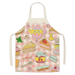 Juego de Delantales sin Mangas con Estampado Cítrico Bohemio al por Mayor, Tela Premium Tipo Lino, Poliéster, Transpirable y Ajustable para Cocina - Product Image 2
