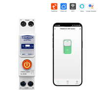Disjoncteur intelligent Wi-Fi DC TOMZN Tuya Smartlife avec minuterie cyclique 8-90V 63A, alimentation à découpage 1P, relais de statut et compte à rebours