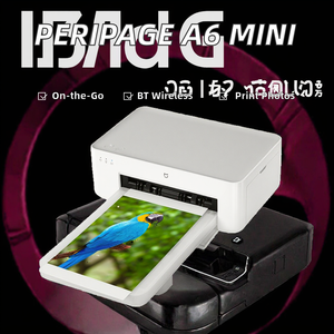 <span class=keywords><strong>PeriPage</strong></span> A6 Mini Imprimante Thermique Portable 58mm Photo de Poche Imprimantes Android Connectivité BT sans Fil Couleur Élégante - Product Image 2