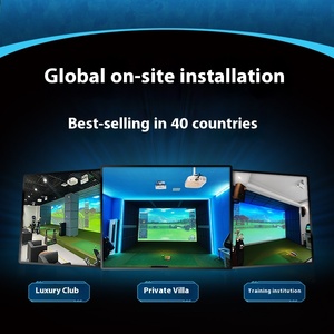 Global 2K HD 3D Indoor <b>Golf</b> Simulator Home KTV Theater Full <b>Set</b> Equipment Premium 2K HD 3D <b>Golf</b> Simulators - Product Image 2