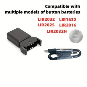 <span class=keywords><strong>Chargeur</strong></span> de batterie à bouton Type-c <span class=keywords><strong>Chargeur</strong></span> de pièces au lithium largement chargé pour les batteries <span class=keywords><strong>LIR2032</strong></span>,LIR1632,LIR2025,LIR2016,LIR2032H - Product Image 5