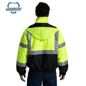 เสื้อแจ็คเก็ตทำงานแบบสะท้อนแสงสำหรับฤดูหนาว GUARDEVER สำหรับคนงานก่อสร้าง กันน้ำ มองเห็นได้ชัดเจน ปลอดภัย สำหรับผู้ชาย - Product Image 4