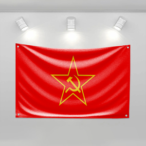 Флаг СССР для самостоятельного декорирования спальни, баннеры на стену, гобелен для украшения комнаты, 3x5 футов, забавные уличные флаги - Product Image 2