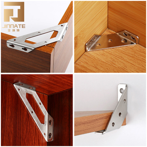 Soporte de estante de pared flotante oculto Jinnate soporte de estante flotante de metal soportes de montaje triangulares - Product Image 2
