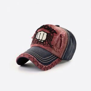 Casquette de baseball personnalisée bicolore délavée et vieillie, style 2023, haute qualité - Product Image 5