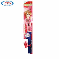 Kit de pêche pour enfants rose avec canne et moulinet en fibre de verre, action légère à moyenne, petits accessoires de pêche