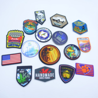 Patch en PVC souple décoratif pour vêtements, imprimé par transfert thermique, avec logo personnalisé, en caoutchouc 3D, à scratch, unique et amusant