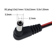 Kabel Daya DC Barrel Jack 5.5x2.1 5.5x2.5 3.5x1.35mm ke JST XH 2 Pin 2.54 Pitch