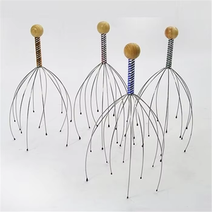 Masajeador de cabeza de bola de madera popular con mango tallado de alambre de acero de 12 cabezas relaja el cuero cabelludo <span class=keywords><strong>y</strong></span> extrae el <span class=keywords><strong>alma</strong></span> - Product Image 5