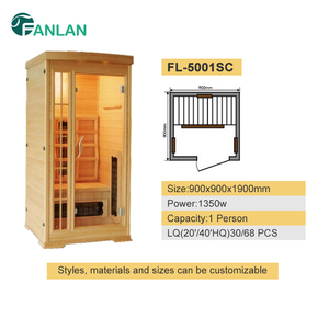 Gezondheidsvoordelen Elektrische infraroodsauna voor 1 persoon voor binnen-spa en badkamer - Product Image 3