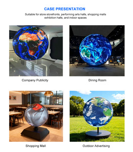 Nhà máy tùy chỉnh <span class=keywords><strong>Globe</strong></span> Sphere Màn hình p1.8 p1.9 P2 p2.5 P3 P4 <span class=keywords><strong>LED</strong></span> bóng màn hình video hình dạng bất thường hình cầu <span class=keywords><strong>LED</strong></span> hiển thị - Product Image 6