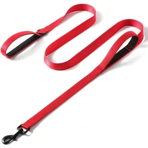 Goedkoopste Enkellaags Hondenhalsband En Riem Nylon Reflecterende 5 Ft Dubbele Handgreep Hondenriem Opgevuld - Product Image 1