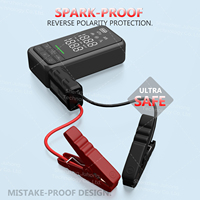 Chargeur de batterie de voiture USB fonctionnel 5V type-c démarreur de saut pompe à pneu batterie externe EV/moto camion 1000A courant de crête 85W LED