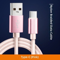 Câble USB-C vers USB 1M 2M 3M en Nylon 2A, Cordon de Synchronisation de Données USB-A, Micro Durable en Cuivre, Câbles de Charge USB-C Tressés